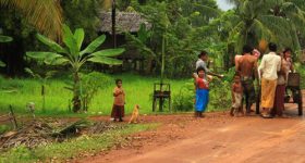 Villages cambodgiens long de l'itinéraire